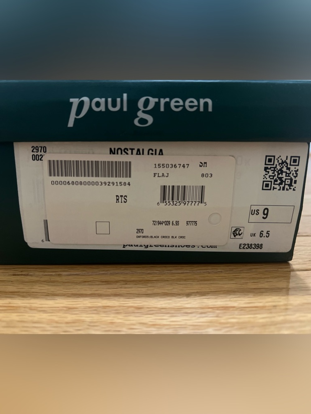 Paul Green Nostalgia Croc Oxfords Sz 9 - Picture 7 of 7